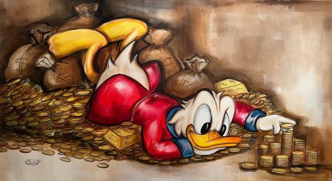 Dagobert Duck, 60 x 110